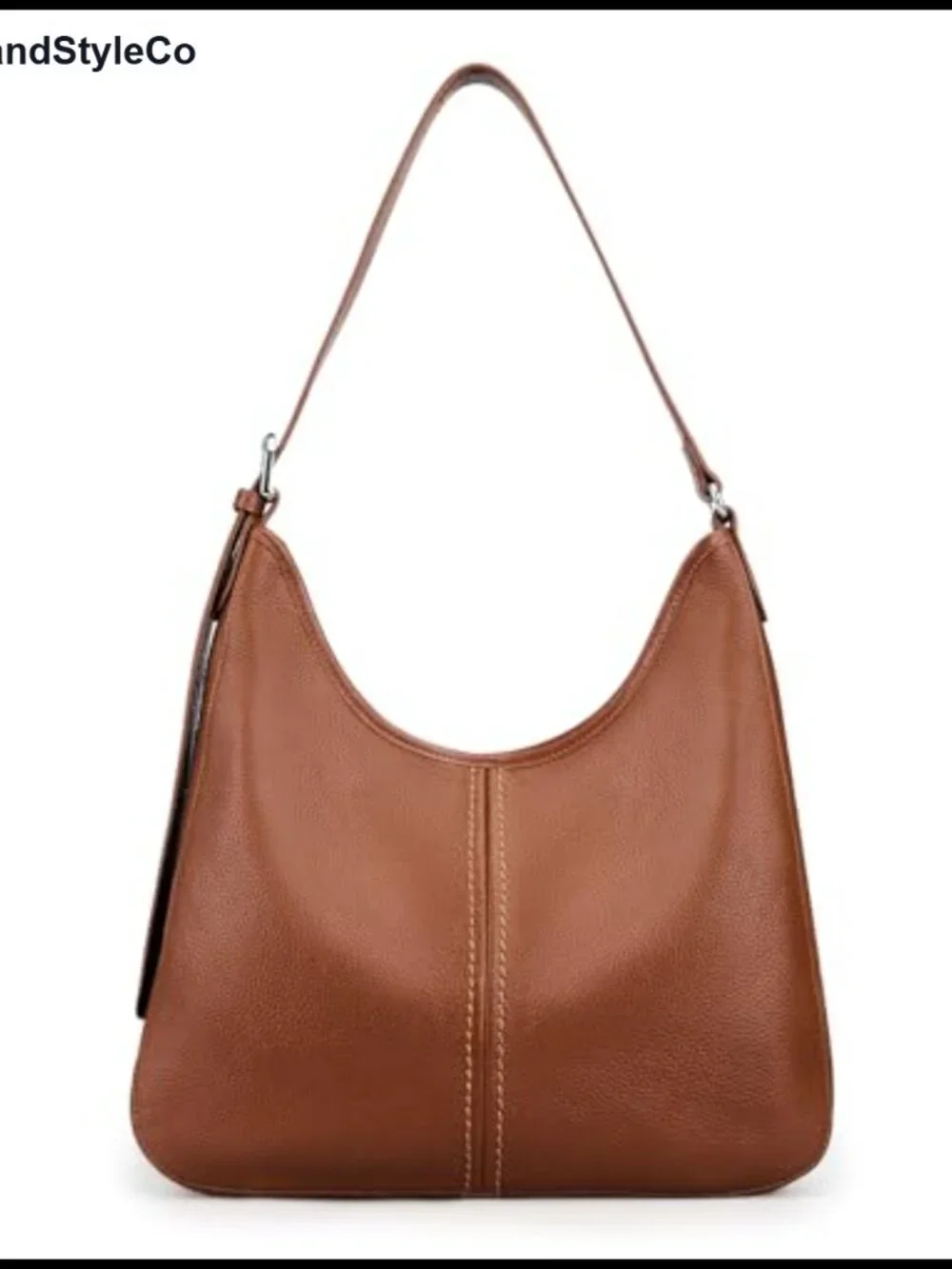 Genuine Leather Hobo Bag for Women, Adjustable Strap, Handbag Purse